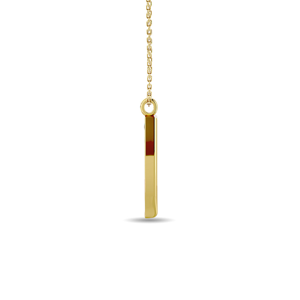 Diamond 1/10 Ct.tw Round Cut Fashion Pendant in 10K Yellow Gold