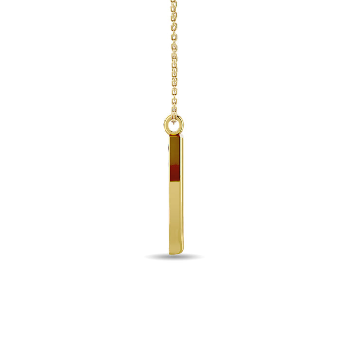Diamond 1/10 Ct.tw Round Cut Fashion Pendant in 10K Yellow Gold