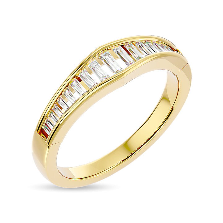 Diamond 3/8 Ct.Tw. Ladies Wedding Band in 14K Yellow Gold