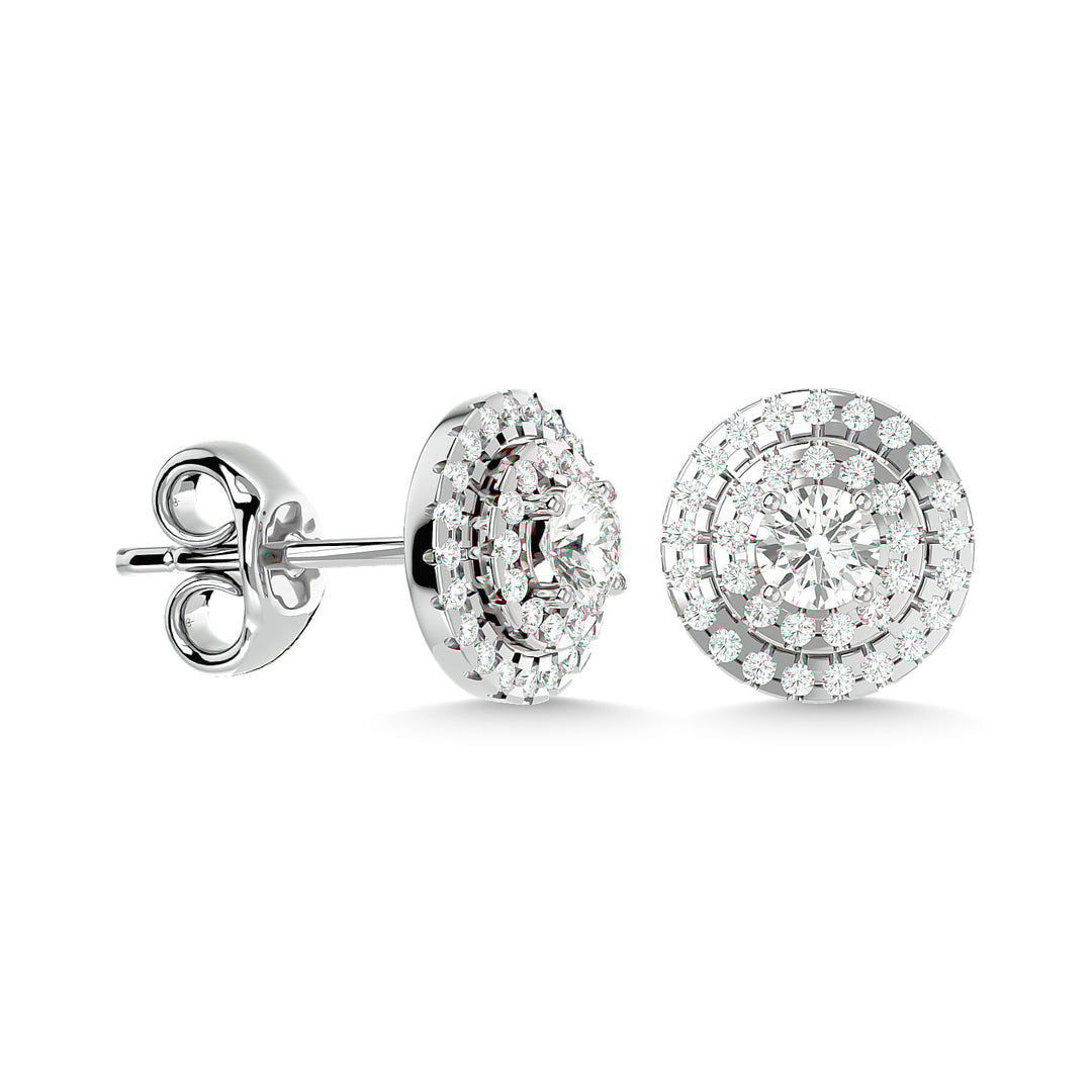 Diamond 7/8  Ct.tw Fashion Earrings in 14K White Gold