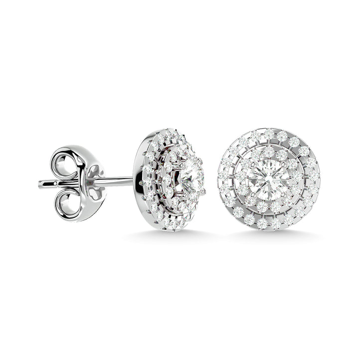 Diamond 7/8  Ct.tw Fashion Earrings in 14K White Gold