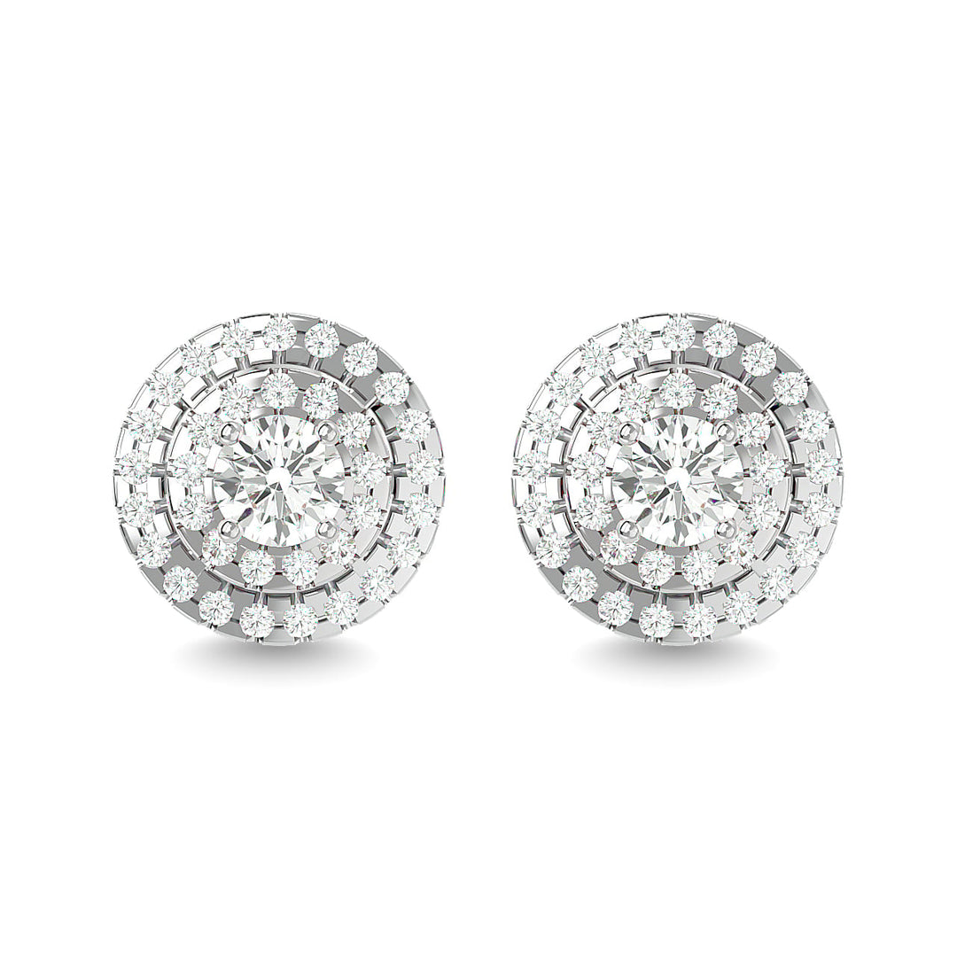 Diamond 7/8  Ct.tw Fashion Earrings in 14K White Gold