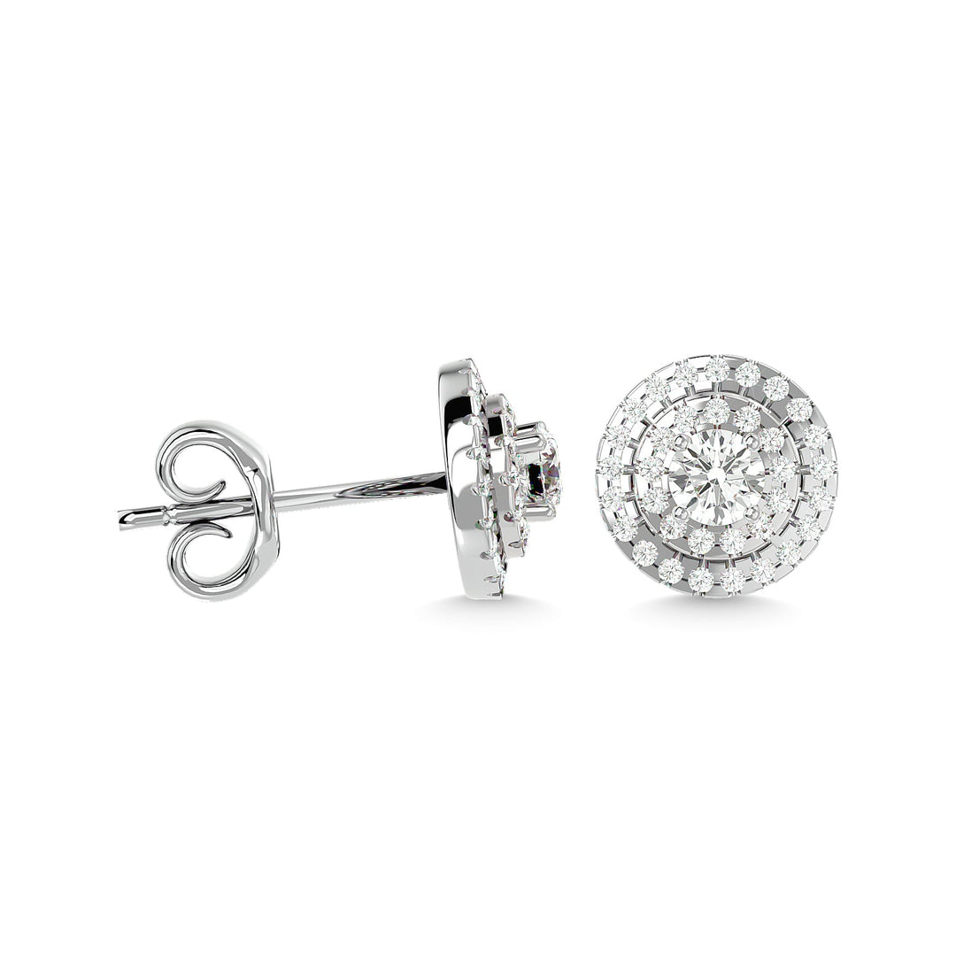 Diamond 7/8  Ct.tw Fashion Earrings in 14K White Gold