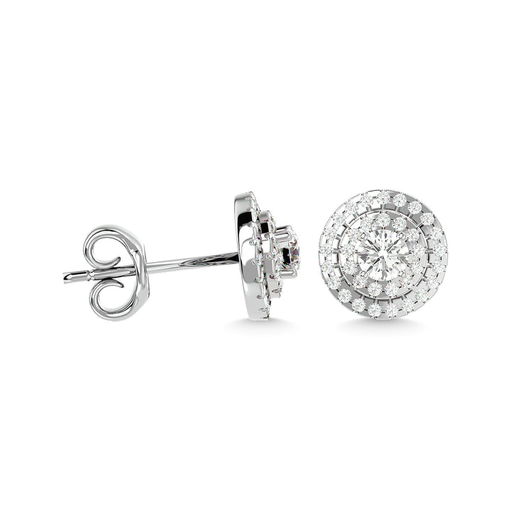 Diamond 7/8  Ct.tw Fashion Earrings in 14K White Gold
