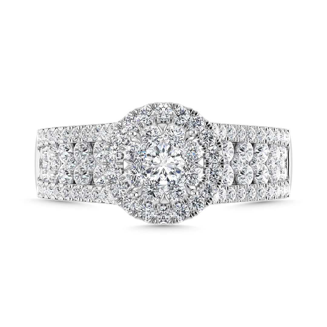 Diamond 1 1/4 Ct.Tw. Engagement Ring in 14K White Gold