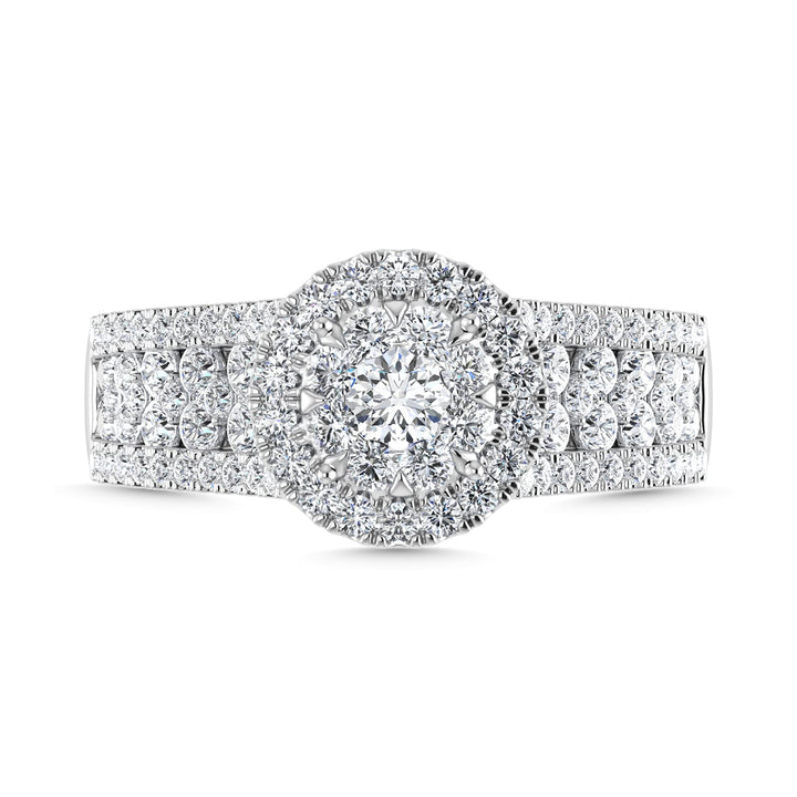 Diamond 1 1/4 Ct.Tw. Engagement Ring in 14K White Gold