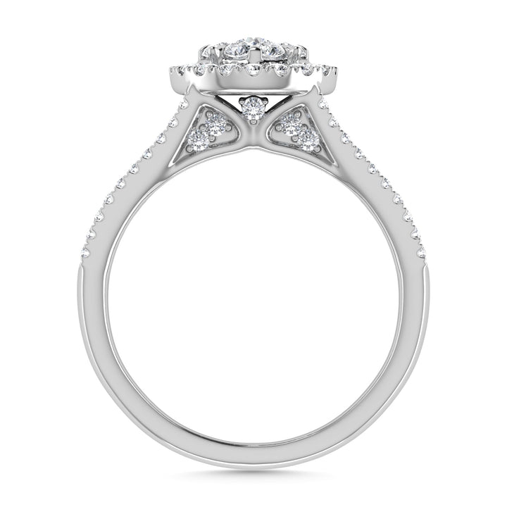 Diamond 1 1/4 Ct.Tw. Engagement Ring in 14K White Gold