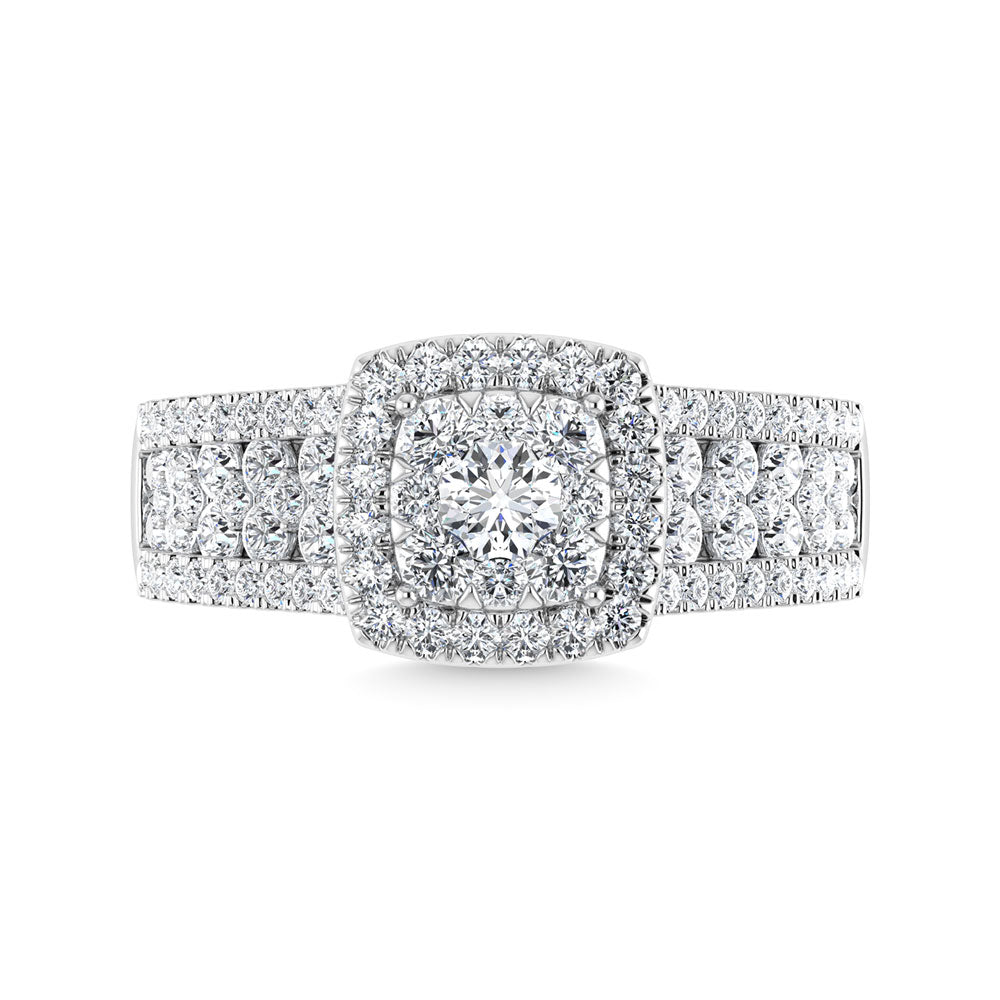 Diamond  1 1/4 Ct.Tw. Engagement Ring in 14K White Gold