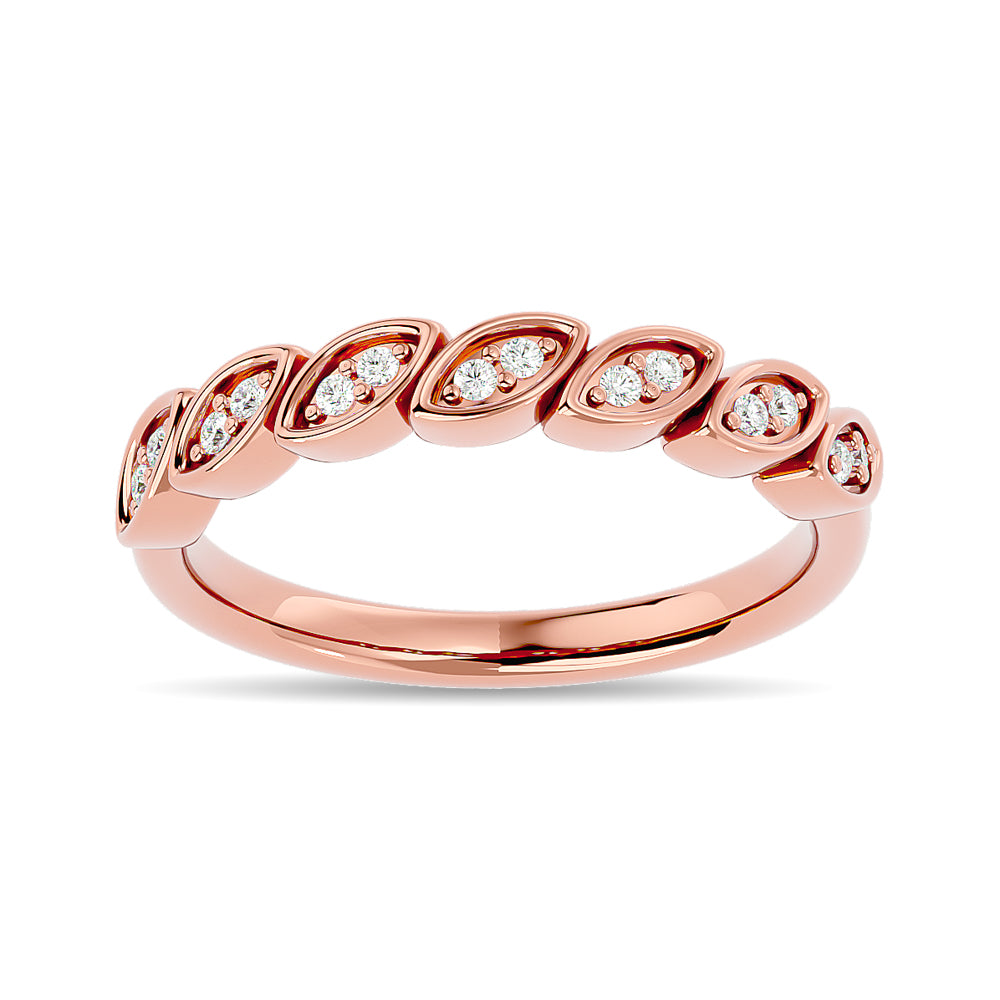 Diamond 1/10 Ct.tw Stackable Ring in 14K Rose Gold