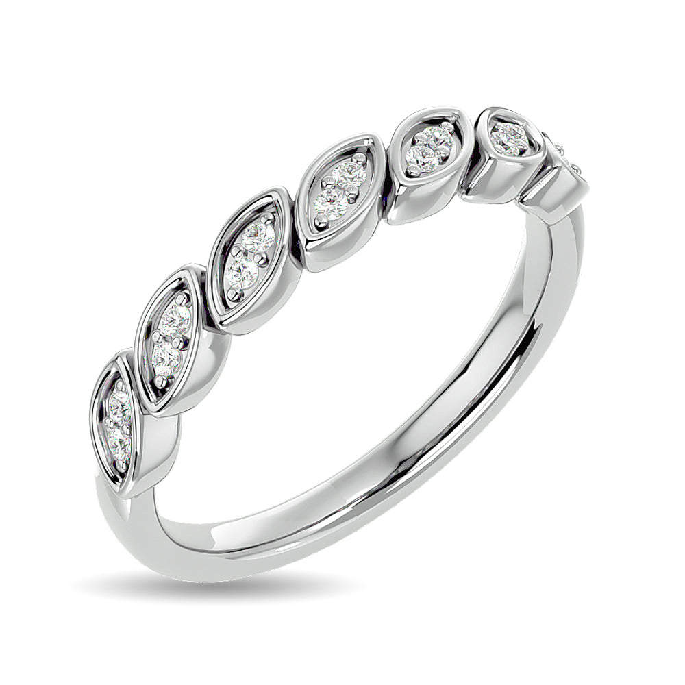 Diamond 1/10 Ct.tw Stackable Ring in 14K White Gold