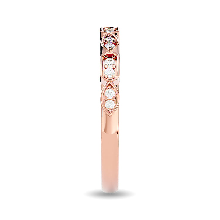 Diamond 1/8 Ct.tw Stackable Ring in 14K Rose Gold