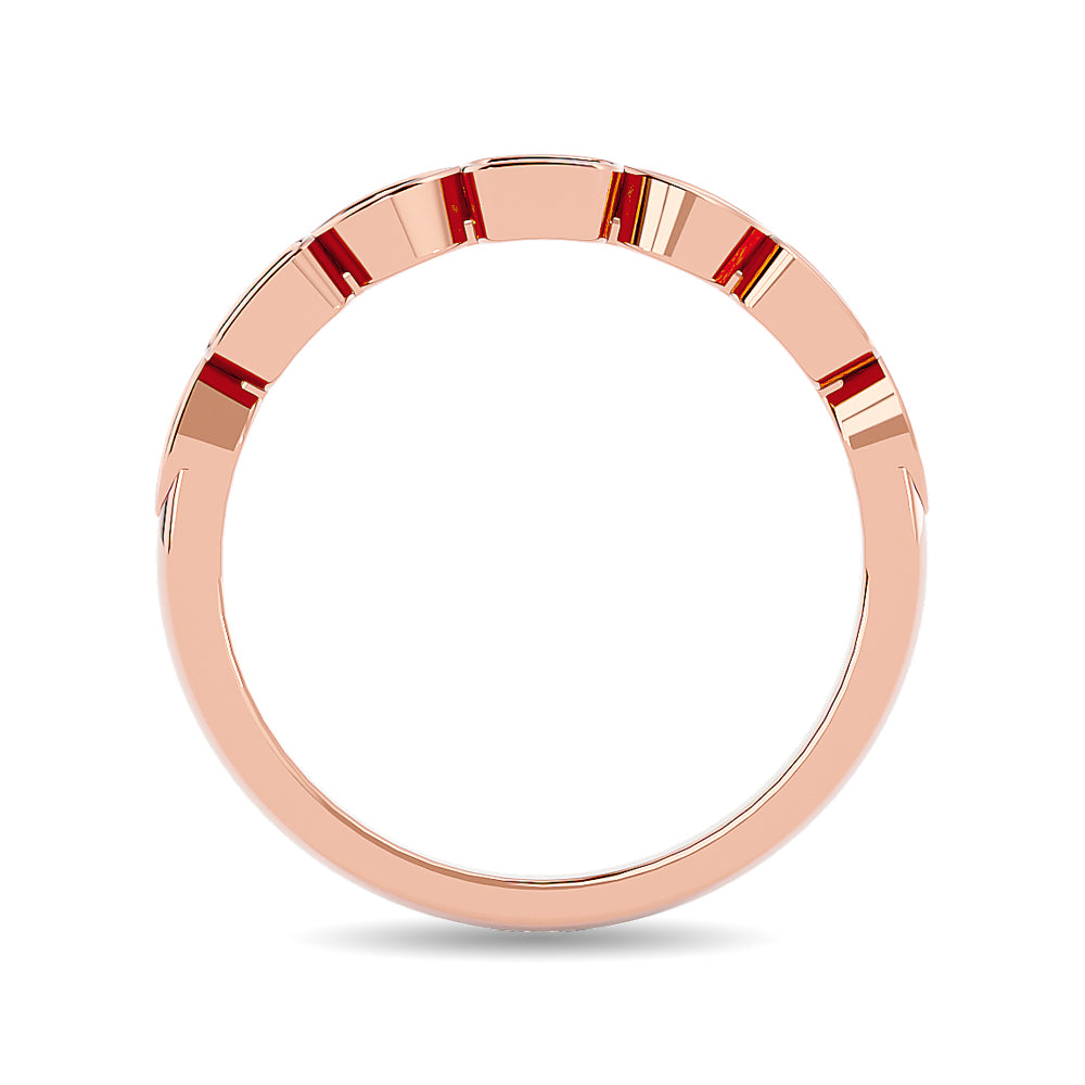 Diamond 1/8 Ct.tw Stackable Ring in 14K Rose Gold