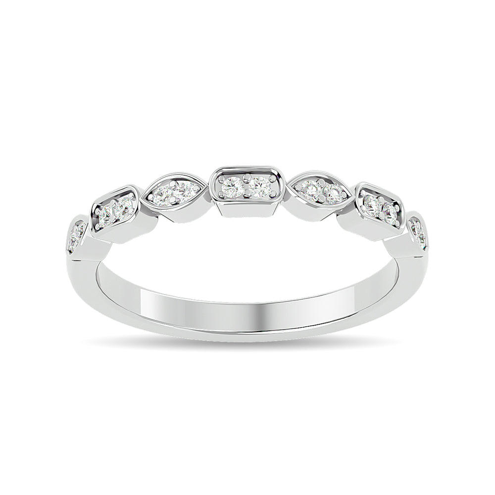 Diamond 1/8 Ct.tw Stackable Ring in 14K White Gold