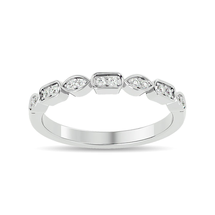 Diamond 1/8 Ct.tw Stackable Ring in 14K White Gold