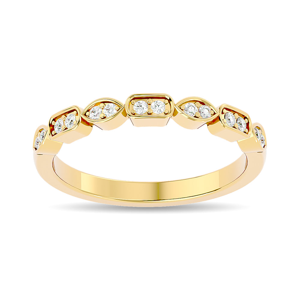 Diamond 1/8 Ct.tw Stackable Ring in 14K Yellow Gold