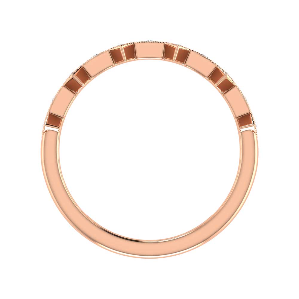 Diamond 1/8 Ct.tw Stackable Ring in 14K Rose Gold