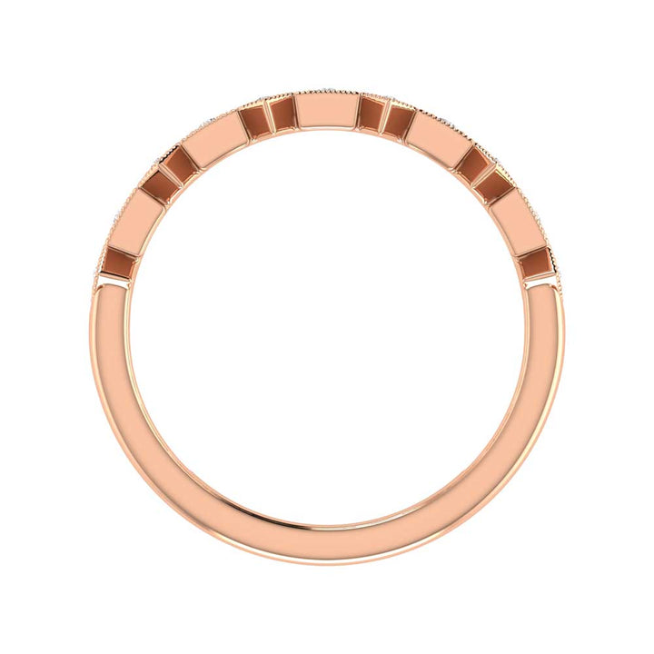 Diamond 1/8 Ct.tw Stackable Ring in 14K Rose Gold