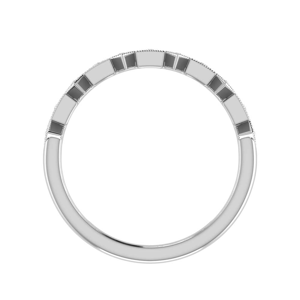 Diamond 1/8 Ct.tw Stackable Ring in 14K White Gold