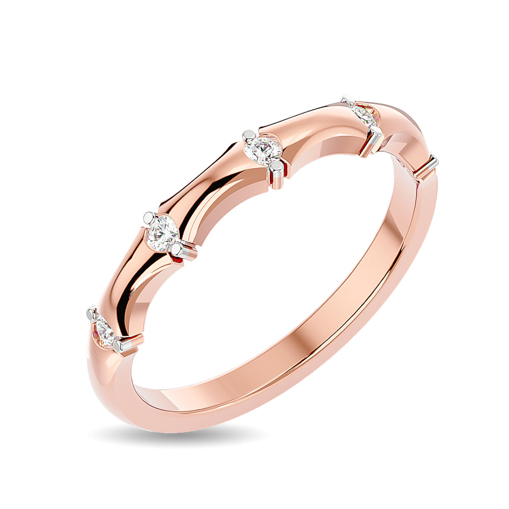 Diamond 1/8 Ct.tw Stackable Ring in 14K Rose Gold