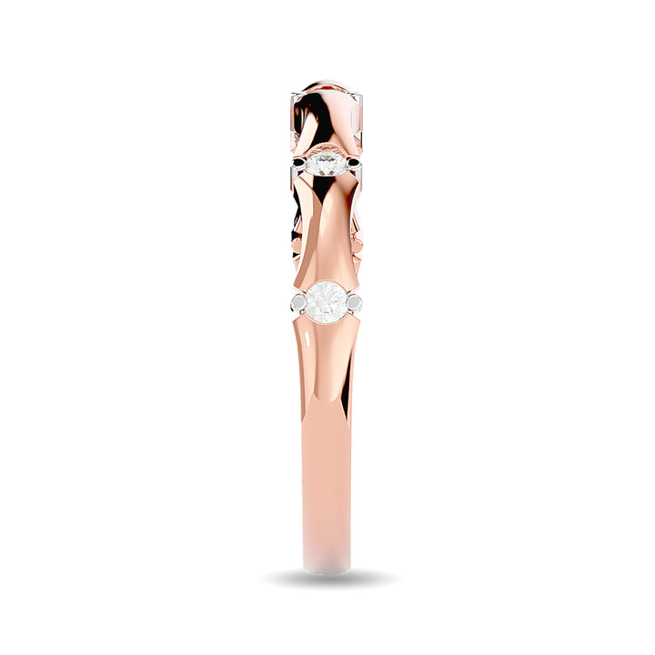 Diamond 1/8 Ct.tw Stackable Ring in 14K Rose Gold