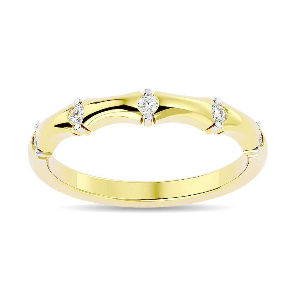 Diamond 1/8 Ct.tw Stackable Ring in 14K Yellow Gold