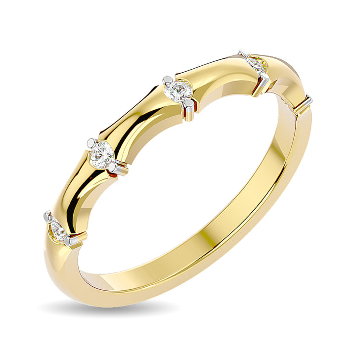 Diamond 1/8 Ct.tw Stackable Ring in 14K Yellow Gold