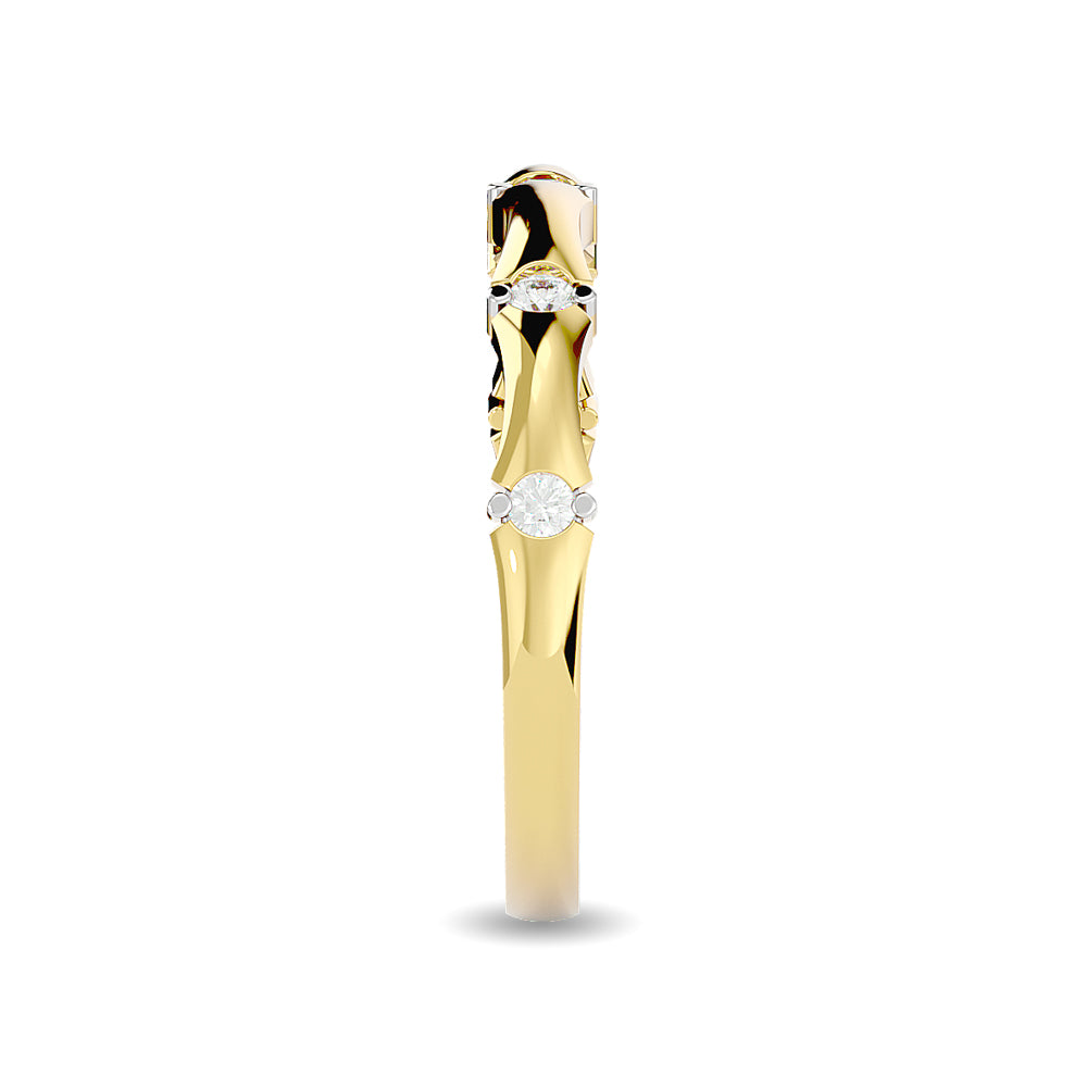 Diamond 1/8 Ct.tw Stackable Ring in 14K Yellow Gold