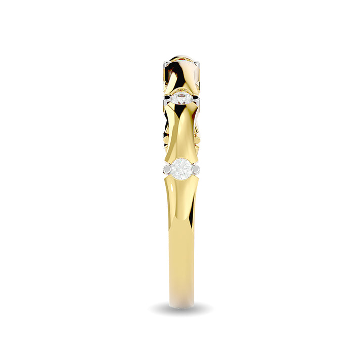 Diamond 1/8 Ct.tw Stackable Ring in 14K Yellow Gold