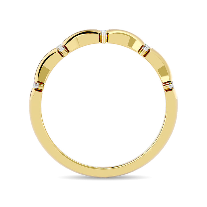 Diamond 1/8 Ct.tw Stackable Ring in 14K Yellow Gold