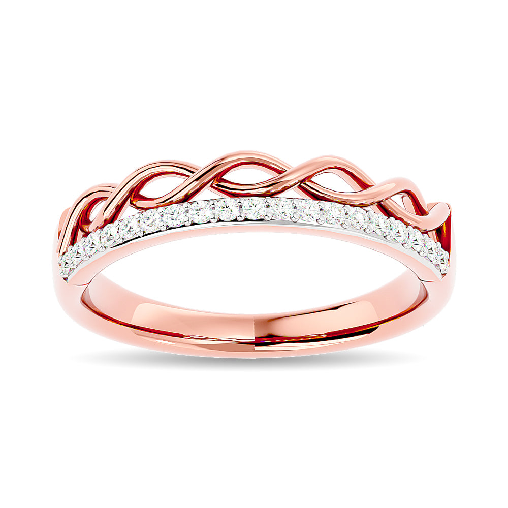 Diamond 1/8 Ct.tw Stackable Ring in 14K Rose Gold