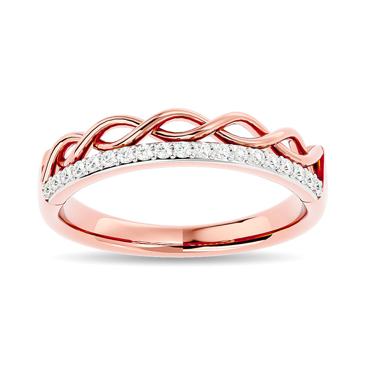Diamond 1/8 Ct.tw Stackable Ring in 14K Rose Gold
