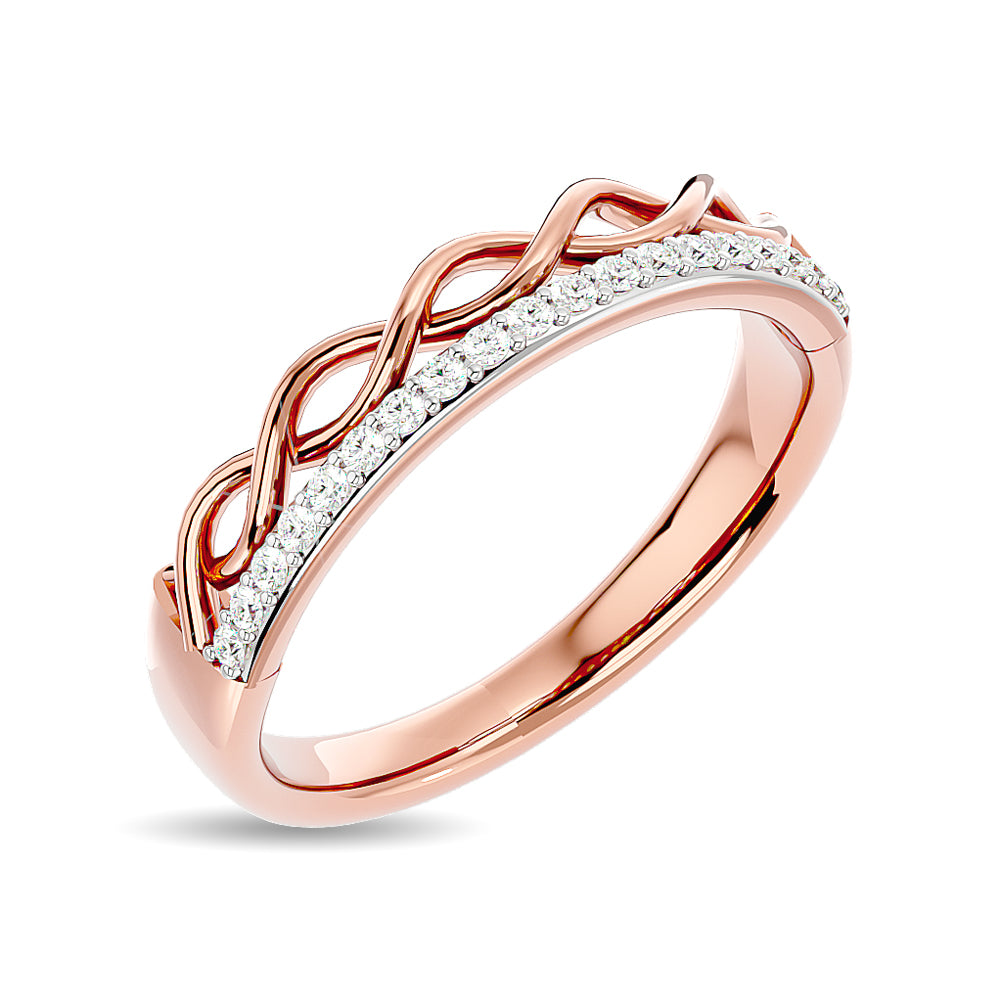 Diamond 1/8 Ct.tw Stackable Ring in 14K Rose Gold