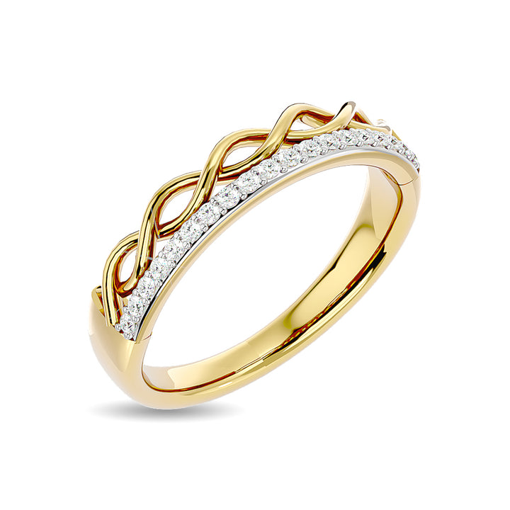 Diamond 1/8 Ct.tw Stackable Ring in 14K Yellow Gold