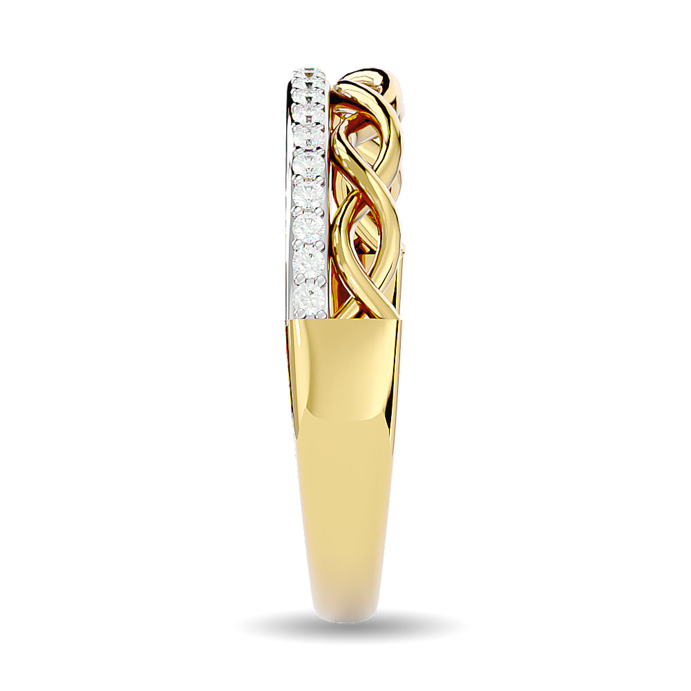 Diamond 1/8 Ct.tw Stackable Ring in 14K Yellow Gold
