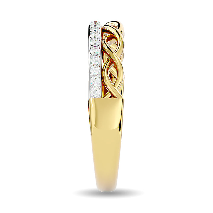 Diamond 1/8 Ct.tw Stackable Ring in 14K Yellow Gold
