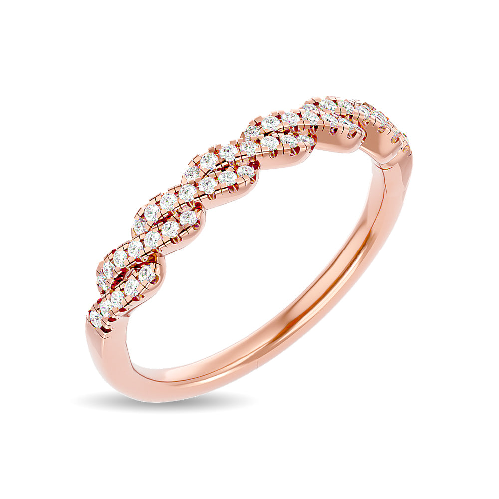 Diamond 1/5 Ct.tw Stackable Ring in 14K Rose Gold