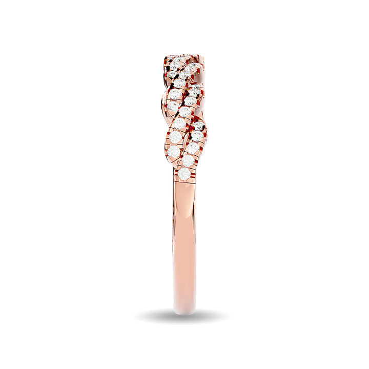 Diamond 1/5 Ct.tw Stackable Ring in 14K Rose Gold