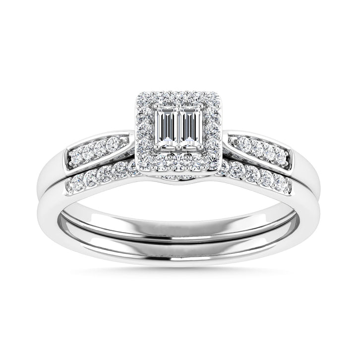 Diamond 1/4 Ct.Tw. Bridal Ring in 10K White Gold