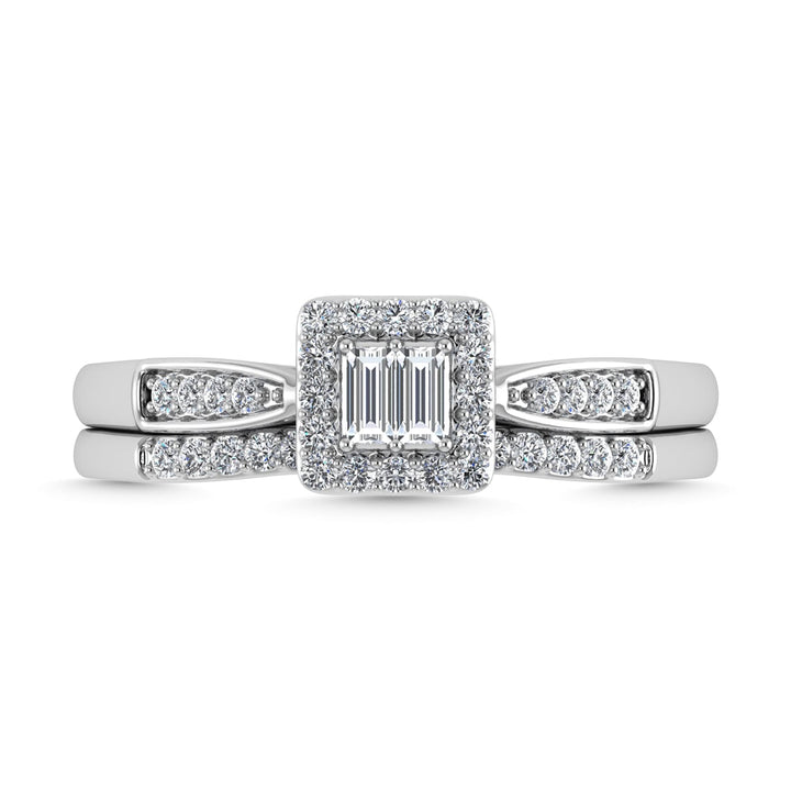 Diamond 1/4 Ct.Tw. Bridal Ring in 10K White Gold