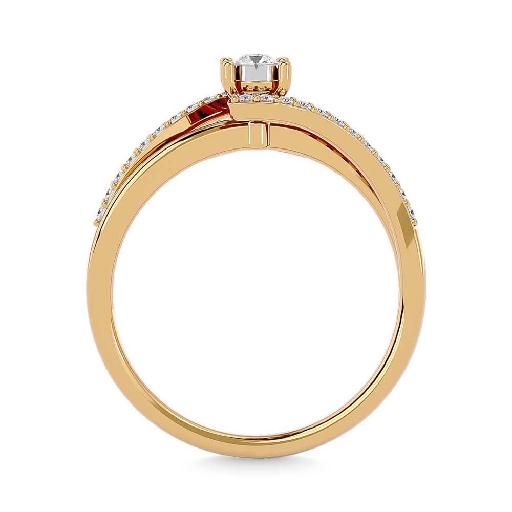 Diamond 1/6 Ct.tw Promise Ring in 10K Yellow Gold