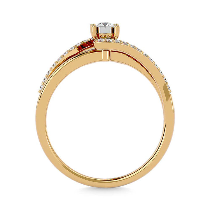 Diamond 1/6 Ct.tw Promise Ring in 10K Yellow Gold