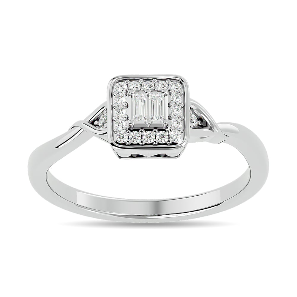 Diamond 1/6 Ct.tw Promise Ring in 10K White Gold