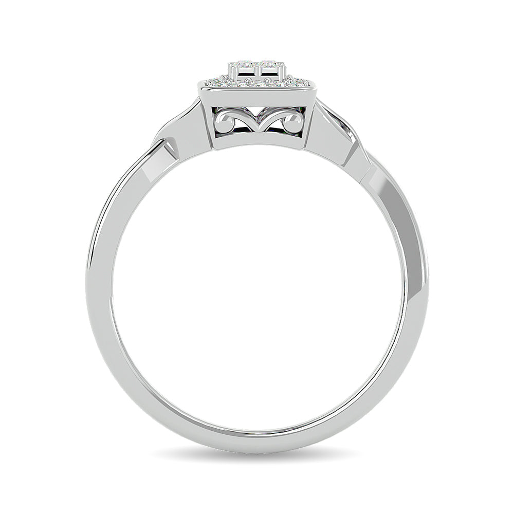 Diamond 1/6 Ct.tw Promise Ring in 10K White Gold