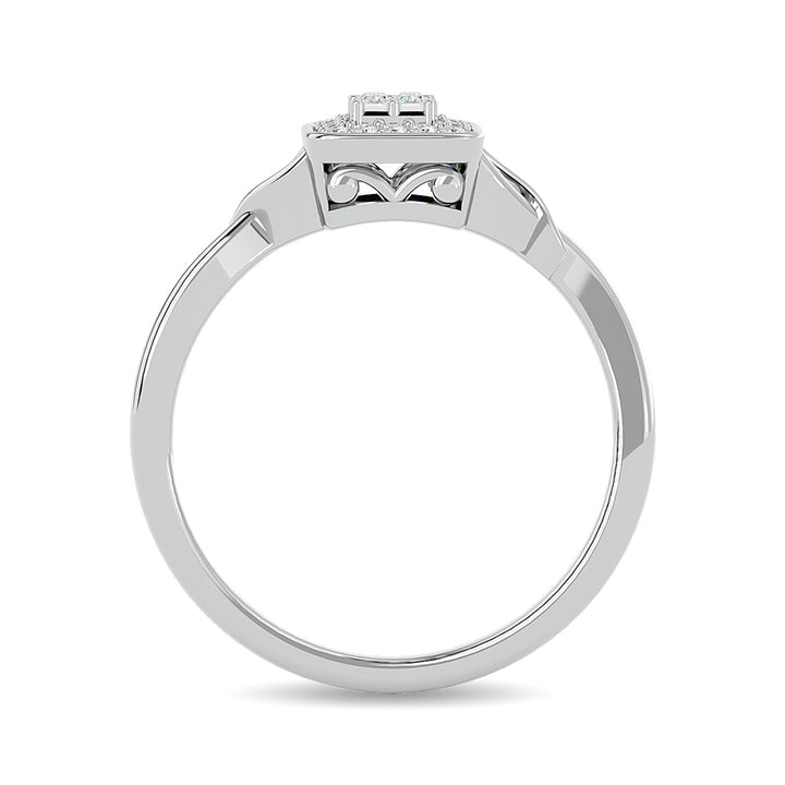 Diamond 1/6 Ct.tw Promise Ring in 10K White Gold