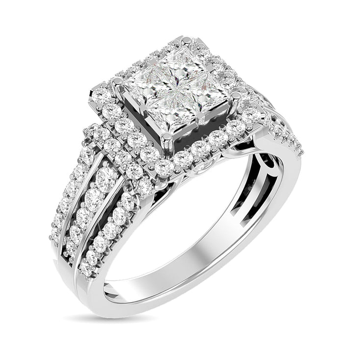 Diamond Engagement Ring 1 Ct.tw in 14K White Gold