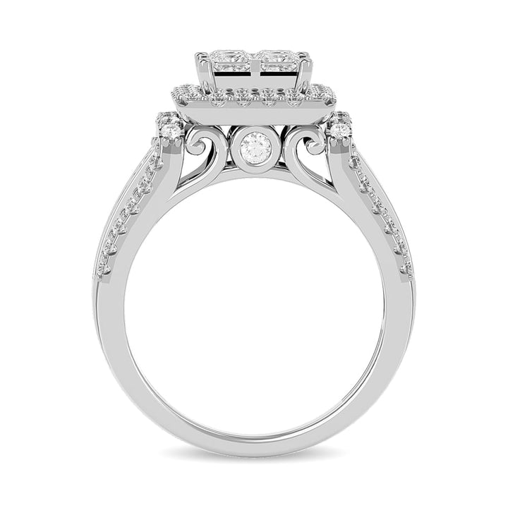 Diamond Engagement Ring 1 Ct.tw in 14K White Gold