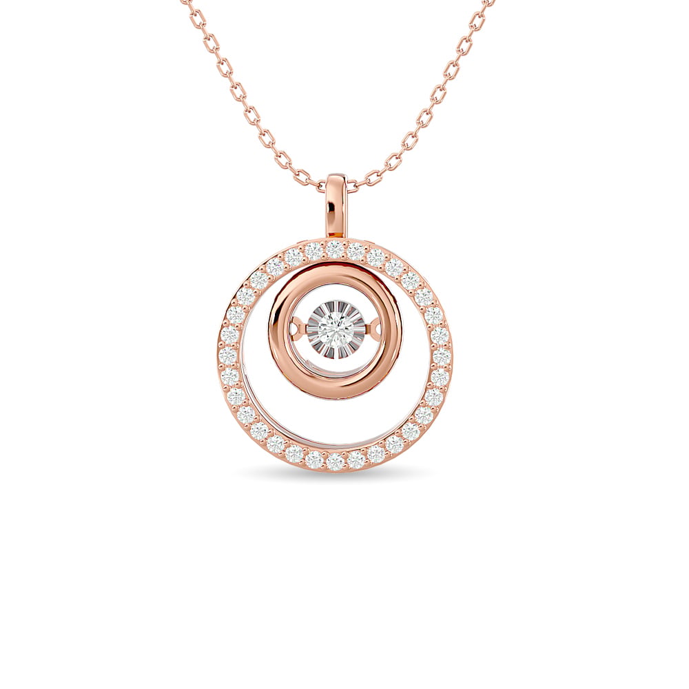 Diamond 1/4 Ct.tw Fashion Pendant in 14K Rose Gold