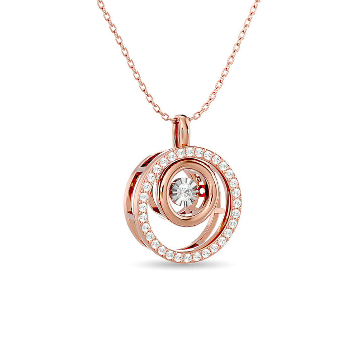Diamond 1/4 Ct.tw Fashion Pendant in 14K Rose Gold