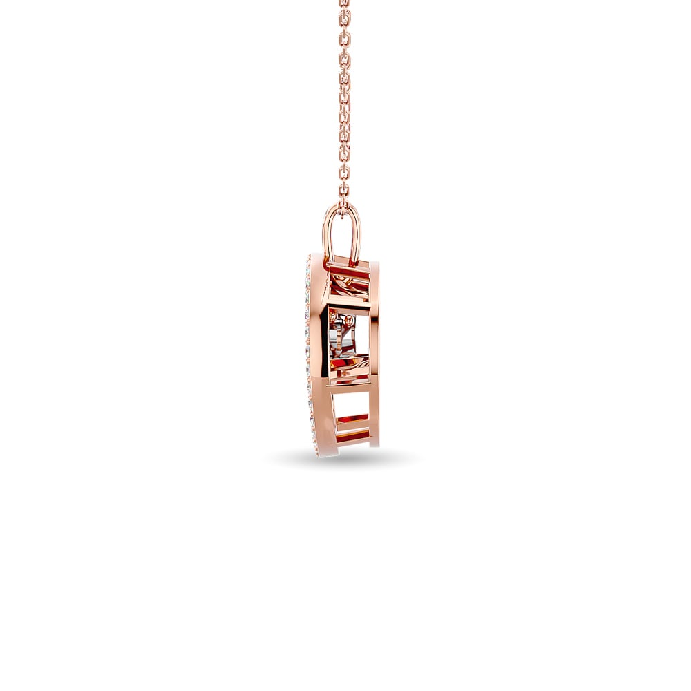 Diamond 1/4 Ct.tw Fashion Pendant in 14K Rose Gold