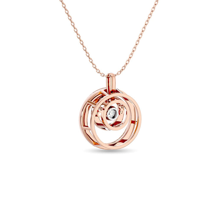 Diamond 1/4 Ct.tw Fashion Pendant in 14K Rose Gold